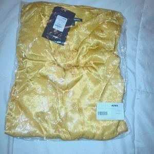 Fashion Nova Go To Take Care Of Business Top, LG, Mustard